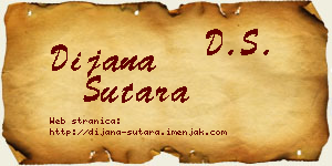 Dijana Sutara vizit kartica